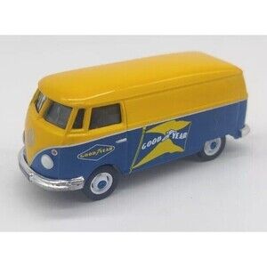 Greenlight 2014 Motor World German Volkswagen Panel Van Goodyear Blue and Yellow